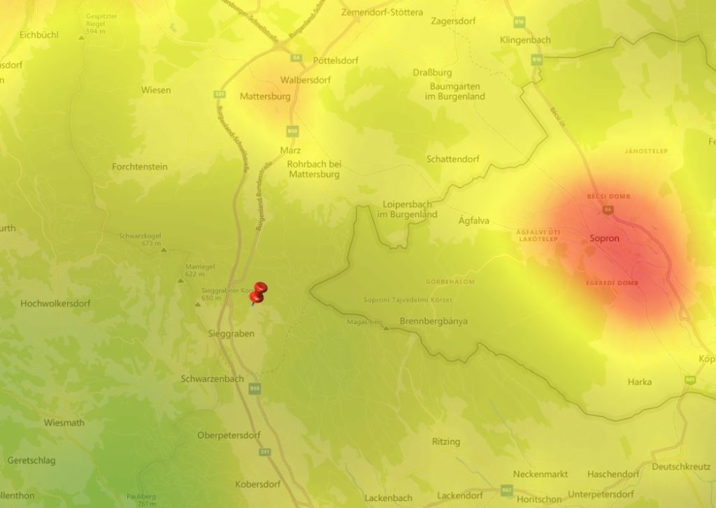 Lichtverschmutzung Burgenland Astronomie Brenntenriegel